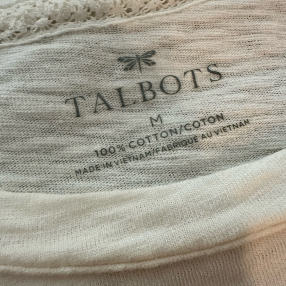Talbots, Stop To Smell the Roses tee, size Medium - EUC - Picture 3 of 4